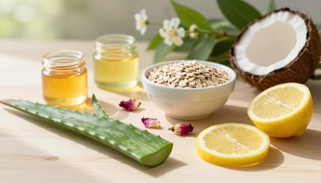 مكونات طبيعية للبشرة